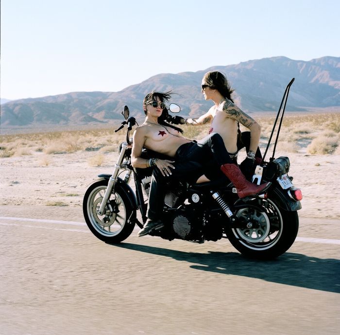 Girls on a motorcycle in Pusan